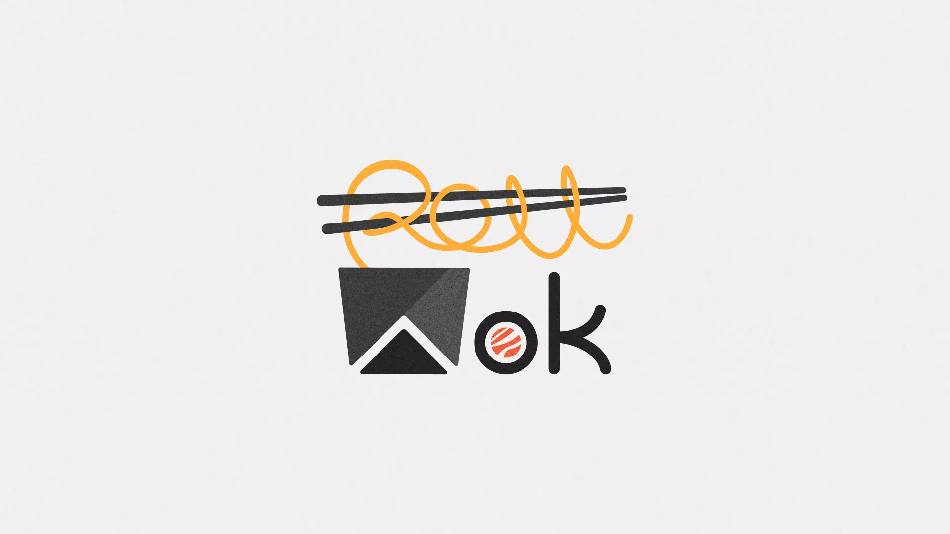 Разработка логотипа суши-бара «Roll Wok Club» в Бавлах