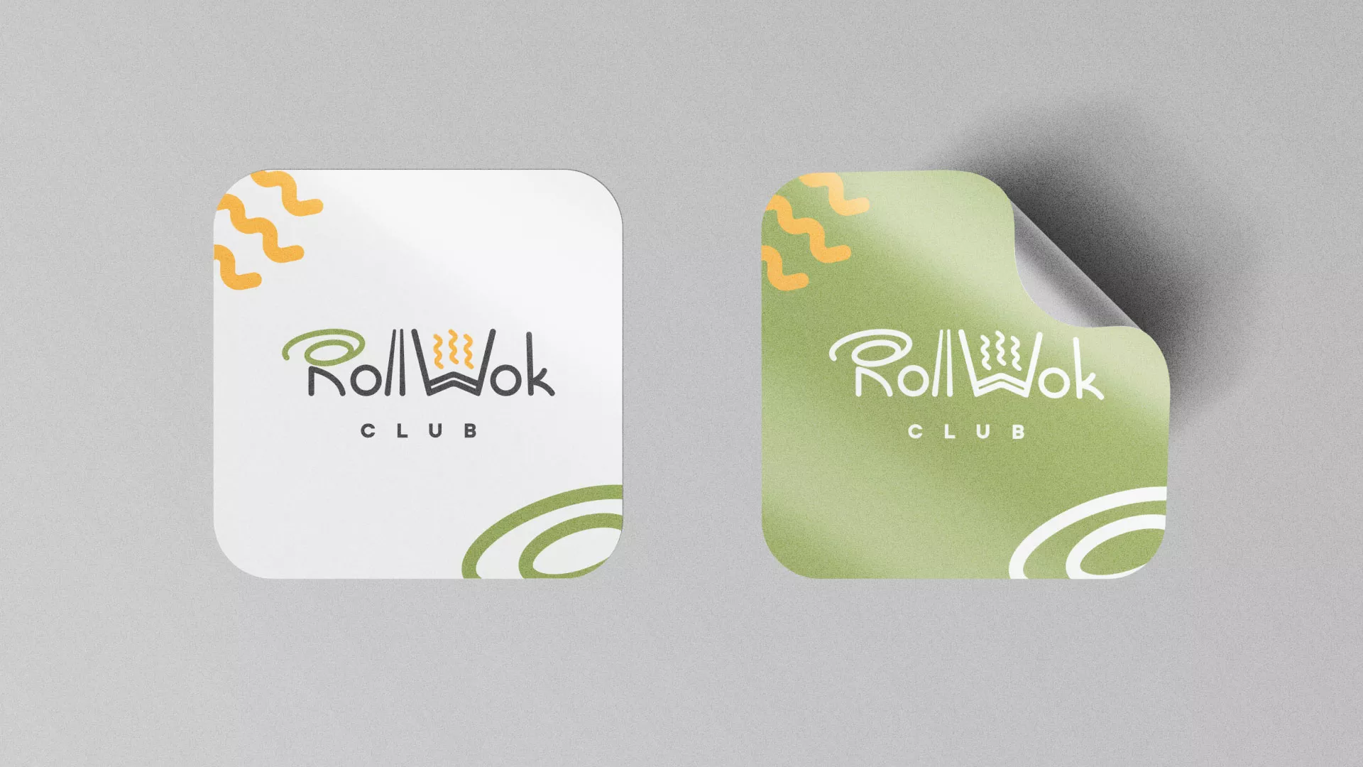Разработка логотипа и фирменного стиля суши-бара «Roll Wok Club» в Бавлах